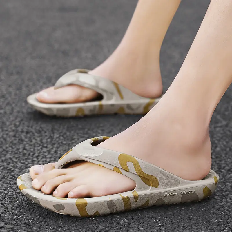 Orange Cross-Brand Beach Slippers Large Size