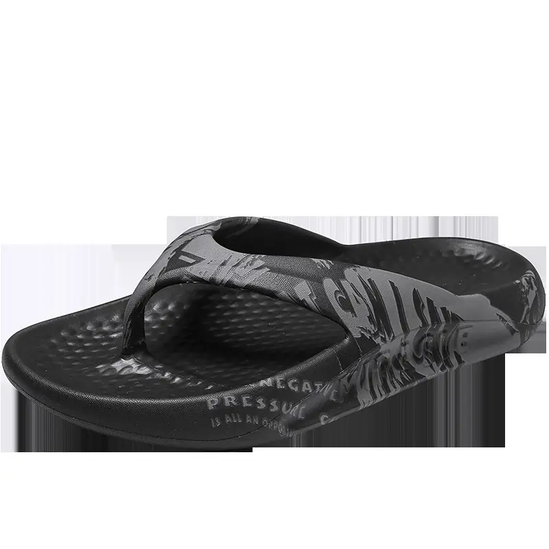 Men Women Black Slip-On Flip Flops Large Non-Slip