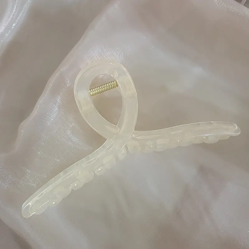 Korean Glossy Hair Clip Women Large Frosted Shark Clip - Image 2