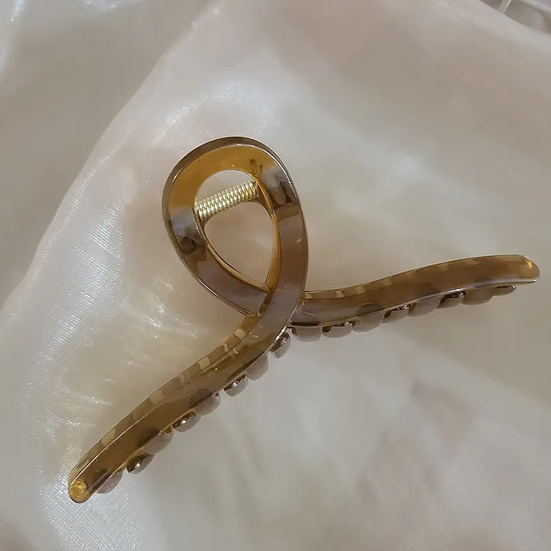 Korean Glossy Hair Clip Women Large Frosted Shark Clip - Image 3