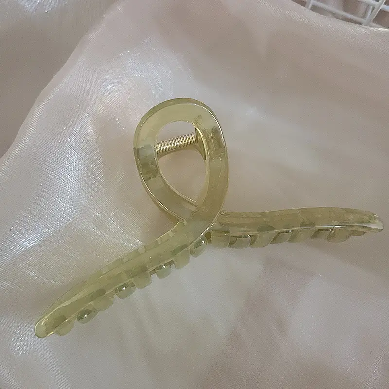 Korean Glossy Hair Clip Women Large Frosted Shark Clip - Image 4