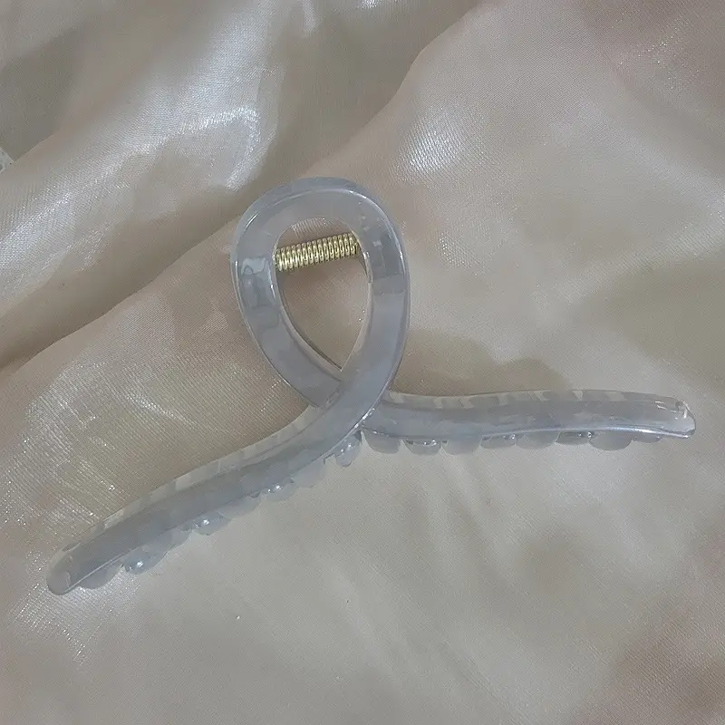 Korean Glossy Hair Clip Women Large Frosted Shark Clip - Image 5