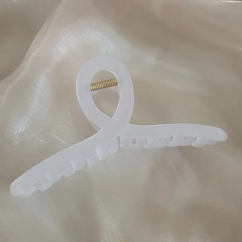 Korean Glossy Hair Clip Women Large Frosted Shark Clip - Image 7