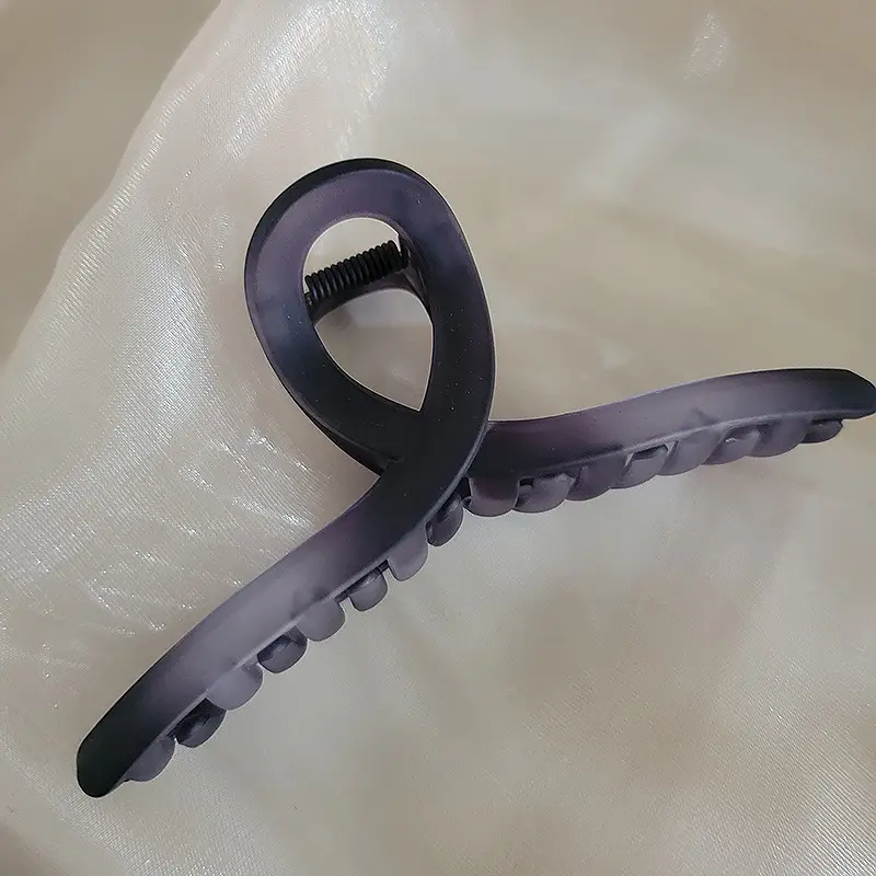 Korean Glossy Hair Clip Women Large Frosted Shark Clip - Image 8