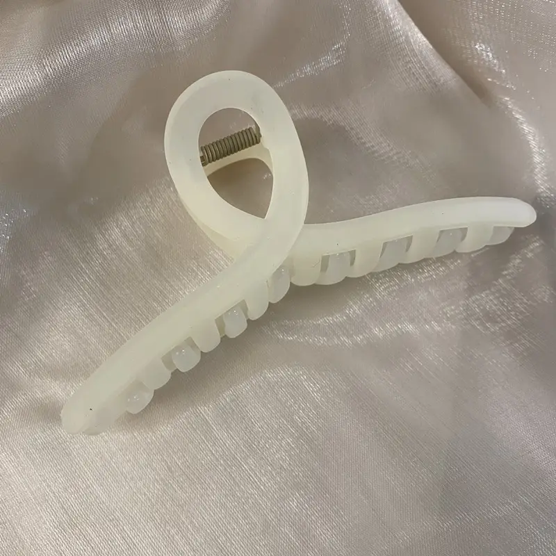 Korean Glossy Hair Clip Women Large Frosted Shark Clip - Image 9