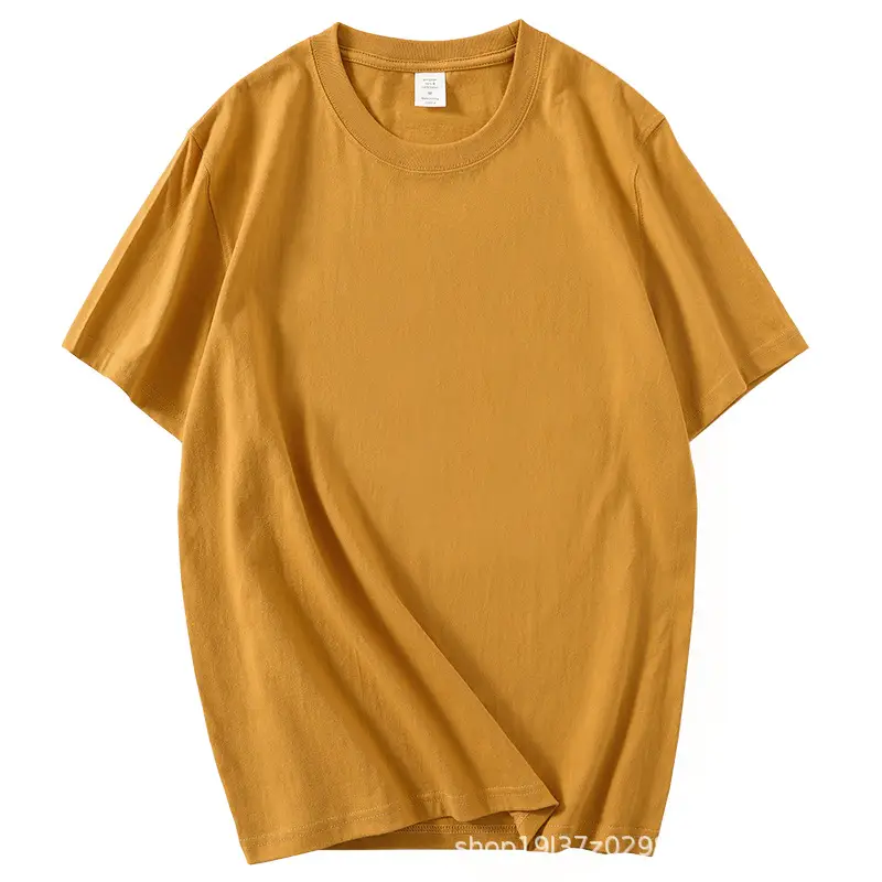 Men Women Heavy Cotton Loose T-Shirt Olive Green - Image 7