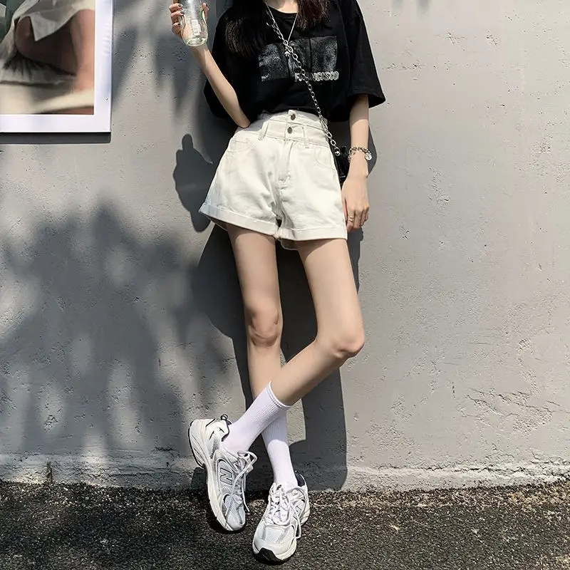 Women's Black Shorts with High Waist & Lace Trim - Image 7
