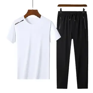 Men's Ice Silk Short Sleeve T-Shirt Light Blue Large — feature 23