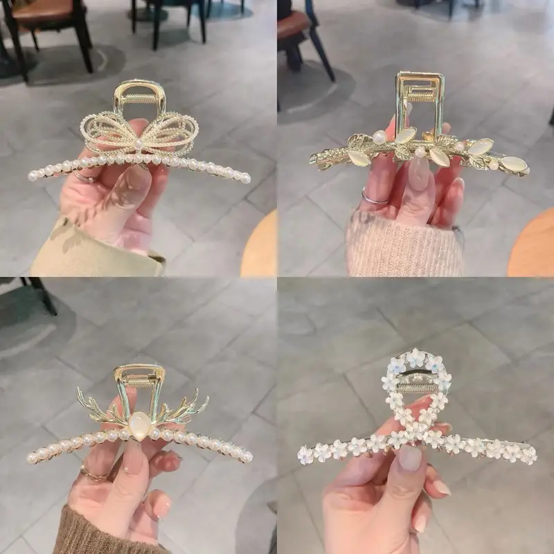 Elegant Butterfly Hairpin with Red Embellishments - Image 50