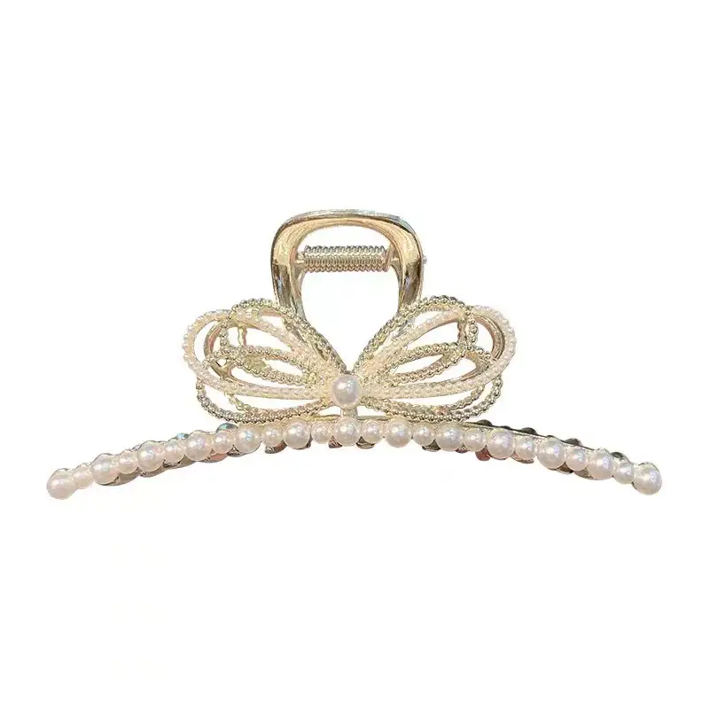 Elegant Butterfly Hairpin with Red Embellishments - Image 52