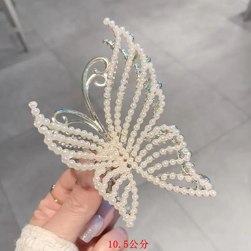 Elegant Butterfly Hairpin with Red Embellishments - Image 17