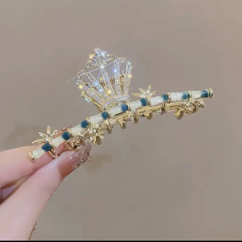 Elegant Butterfly Hairpin with Red Embellishments - Image 47