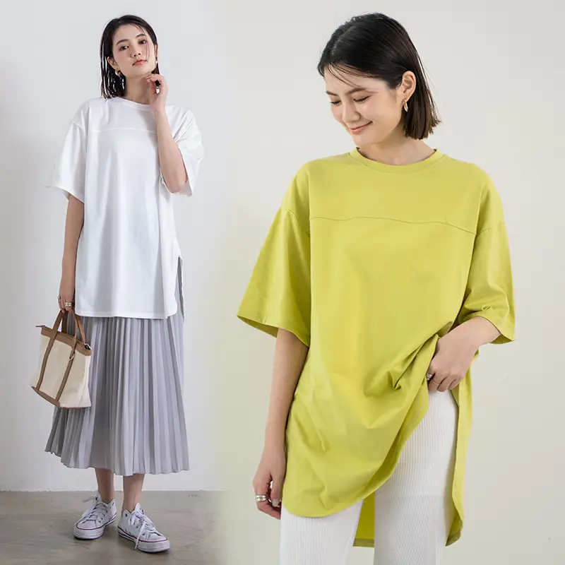 Japanese Cotton Pullover T-Shirt Grey Loose Fit - Image 11
