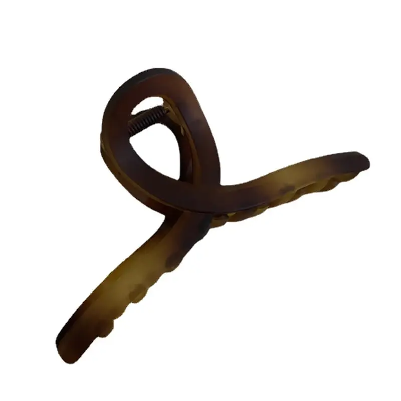 13cm Amber Shark Clip Hairpin for Women