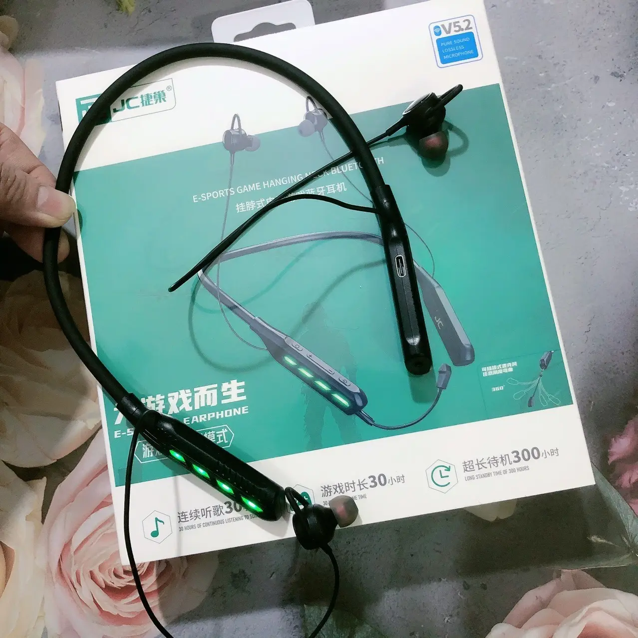 Wireless Bluetooth Headset 30Hr Music Listening Lightweight