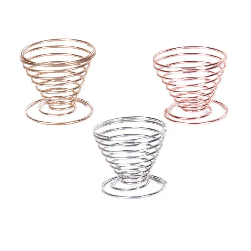 Rose Gold Spray Cup Storage Rack for Makeup Tools - Image 5