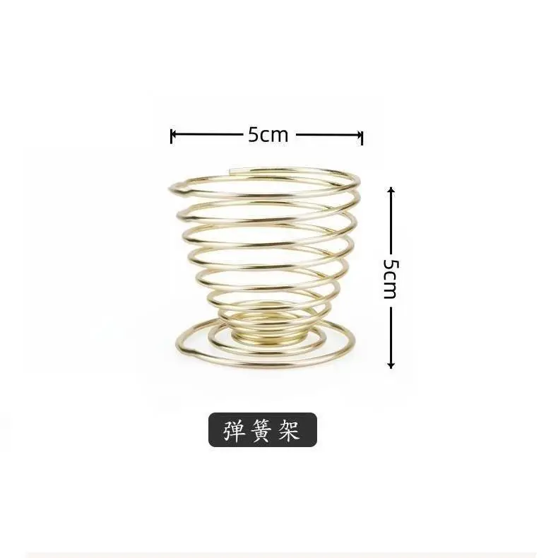 Rose Gold Spray Cup Storage Rack for Makeup Tools — feature 1