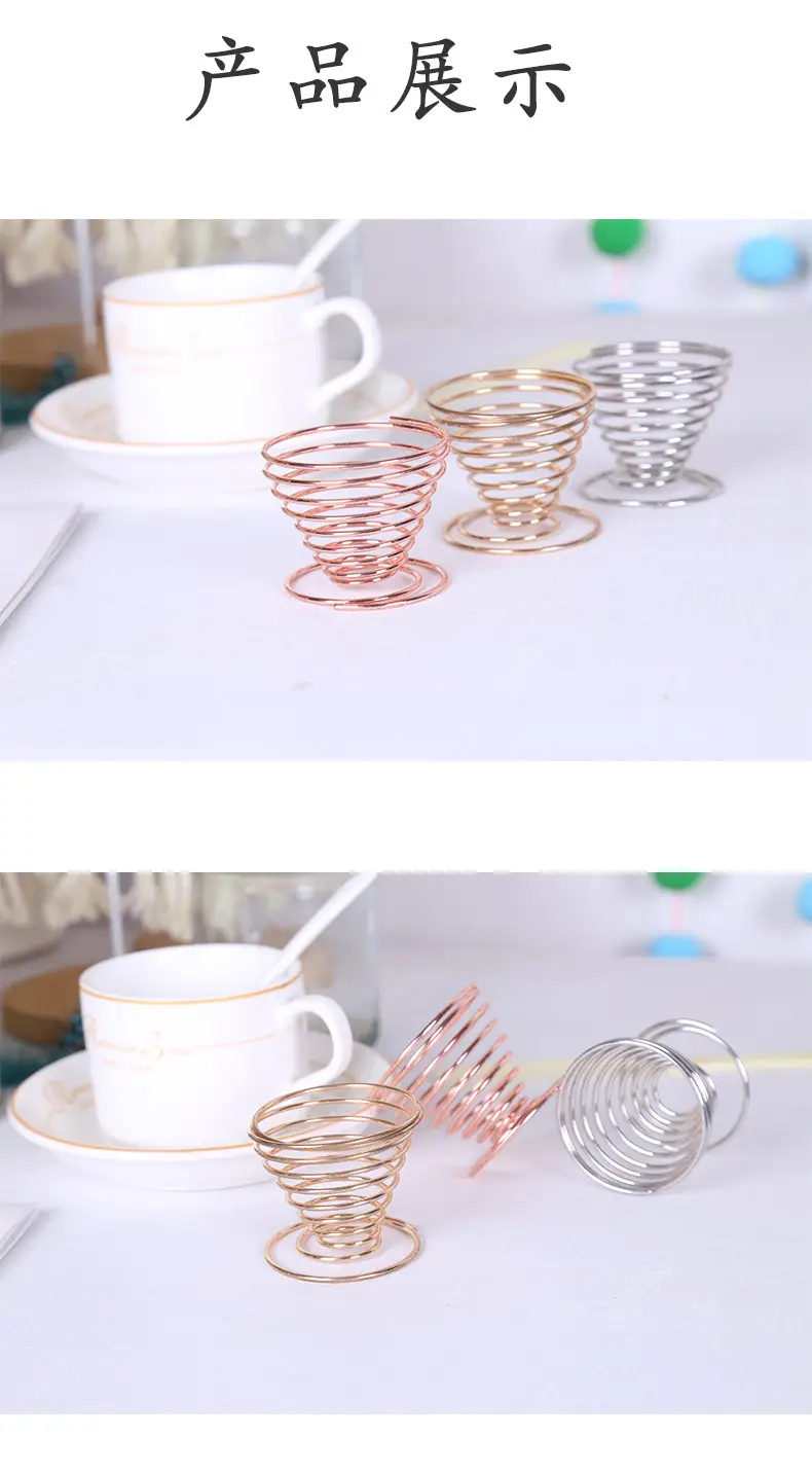 Rose Gold Spray Cup Storage Rack for Makeup Tools — feature 9