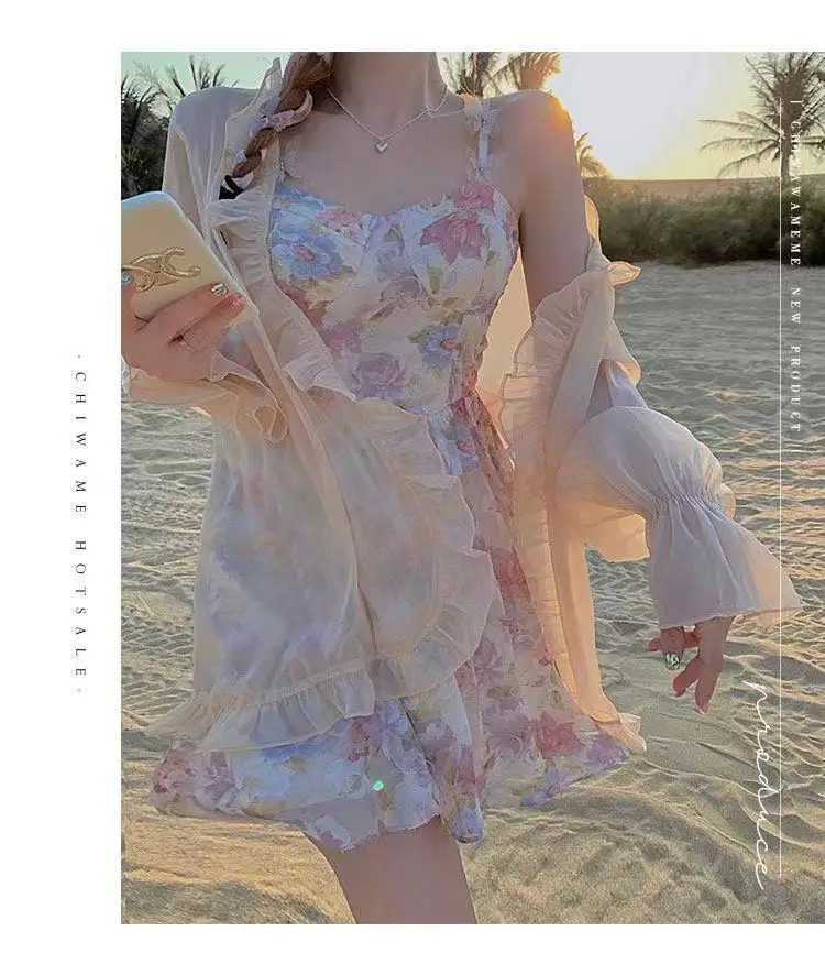 2025 Sweet Floral Two-Piece Dress for Women — feature 19