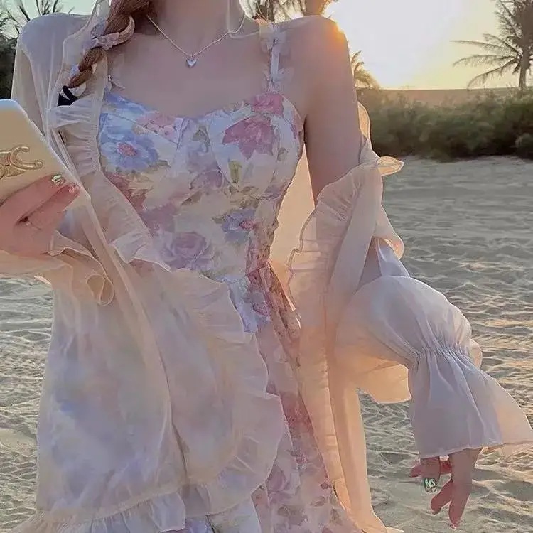 2025 Sweet Floral Two-Piece Dress for Women — feature 24
