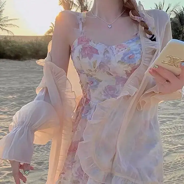 2025 Sweet Floral Two-Piece Dress for Women — feature 26
