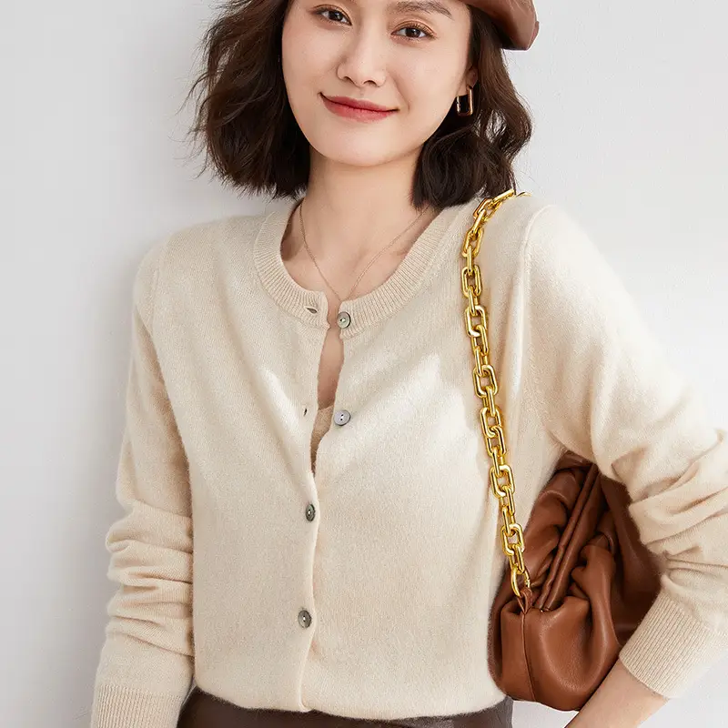 Women's Yellow Knitted Long-Sleeve Cardigan Small - Image 22