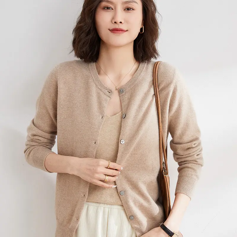 Women's Yellow Knitted Long-Sleeve Cardigan Small - Image 8