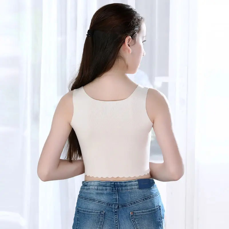 Traceless Girls Vest Underwear Purple Small - Image 13