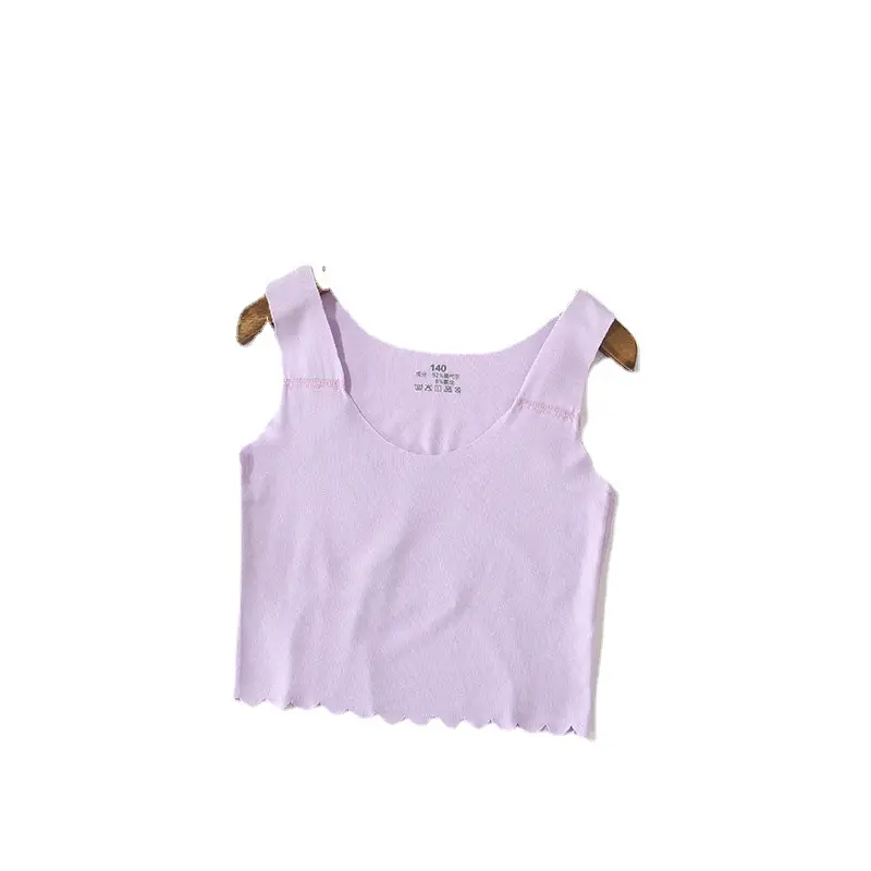 Traceless Girls Vest Underwear Purple Small - Image 15