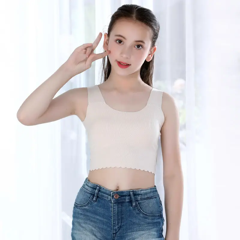 Traceless Girls Vest Underwear Purple Small - Image 4