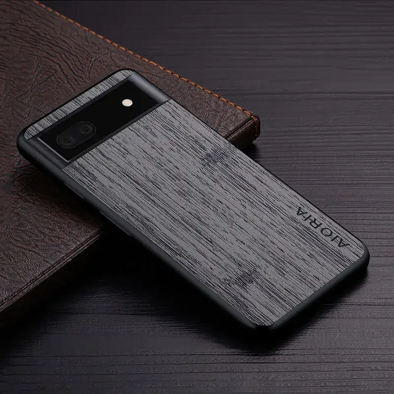 Google Pixel 7 Phone Case Industrial Wood Finish - Image 2