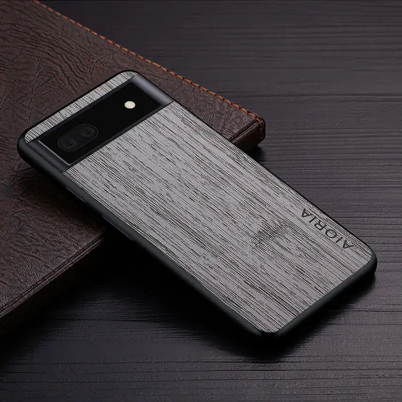 Google Pixel 7 Phone Case Industrial Wood Finish - Image 3