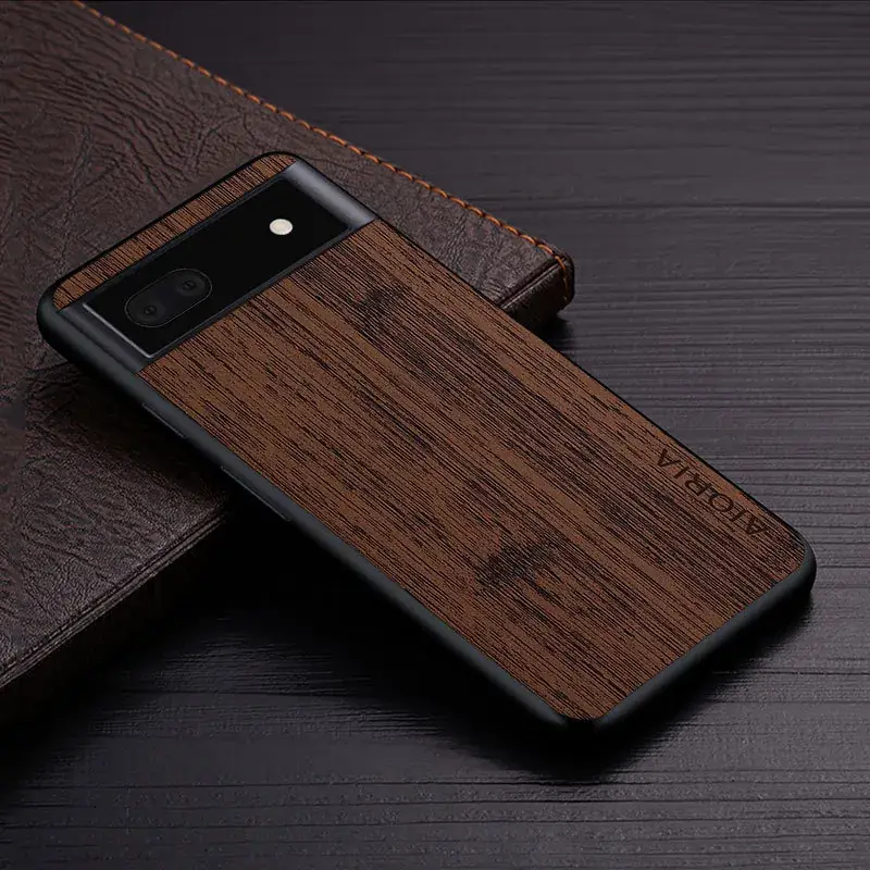 Google Pixel 7 Phone Case Industrial Wood Finish - Image 4