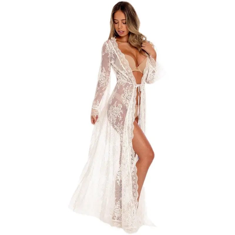 2025 Lace Sun-Proof Loose Beach Cardigan Long Skirt — feature 5