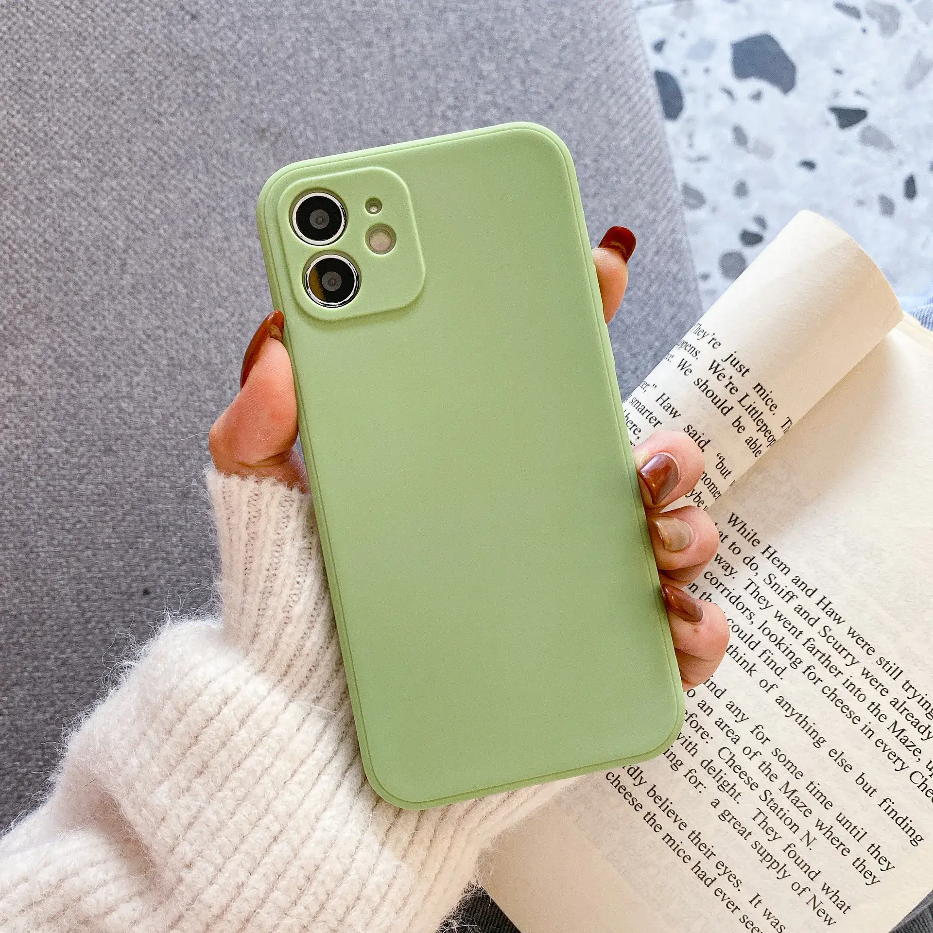 Light Blue Tpu Phone Case for S23 A52 A34 S21 - Image 3