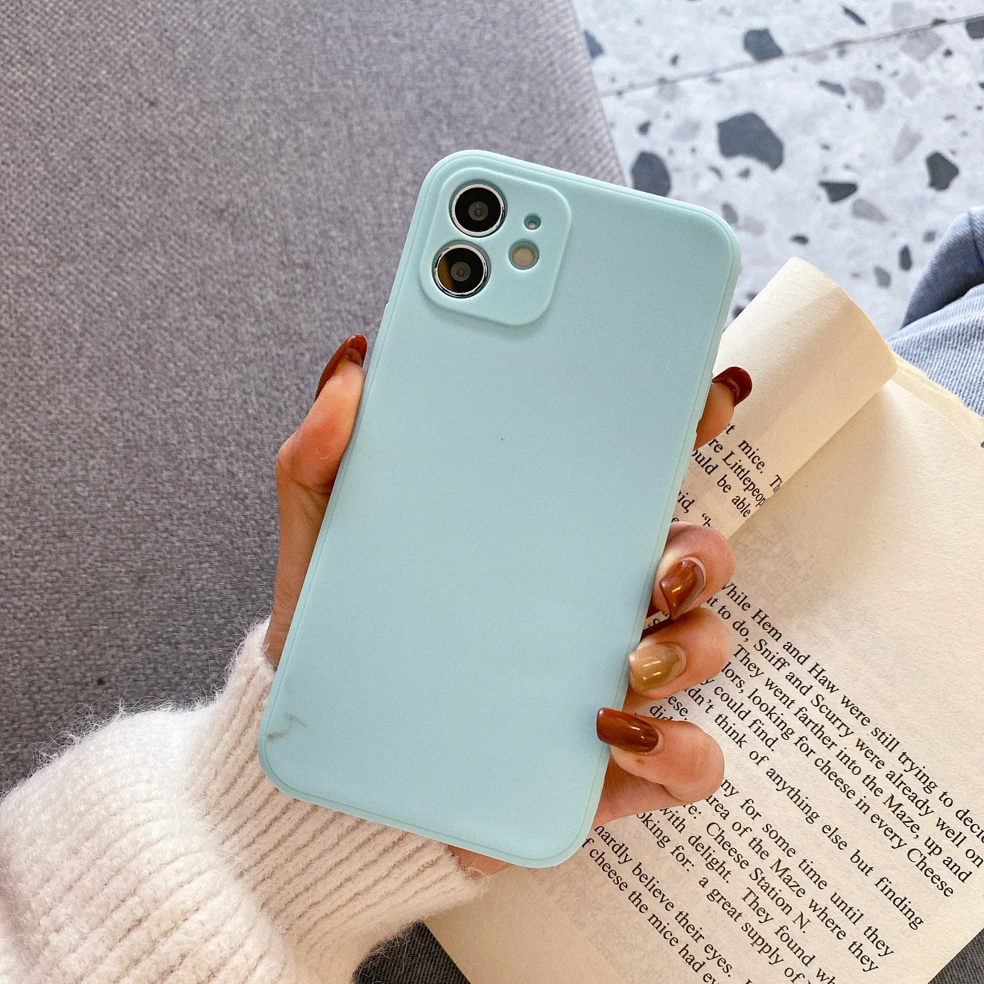 Light Blue Tpu Phone Case for S23 A52 A34 S21 - Image 7