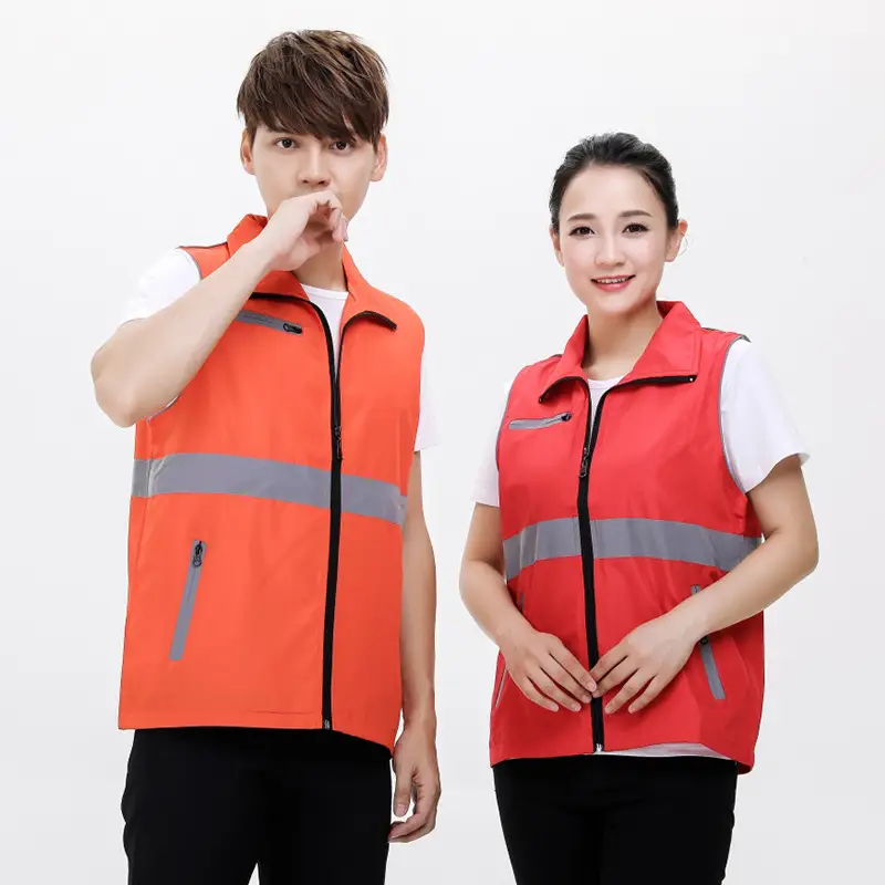 White Sleeveless Vest with Gray Stripes for Men