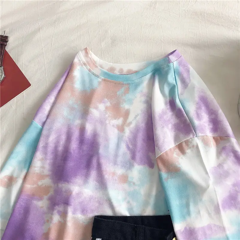 Thailand Hot-selling Tie-dye Short Sleeve T-shirt for Women - Image 2