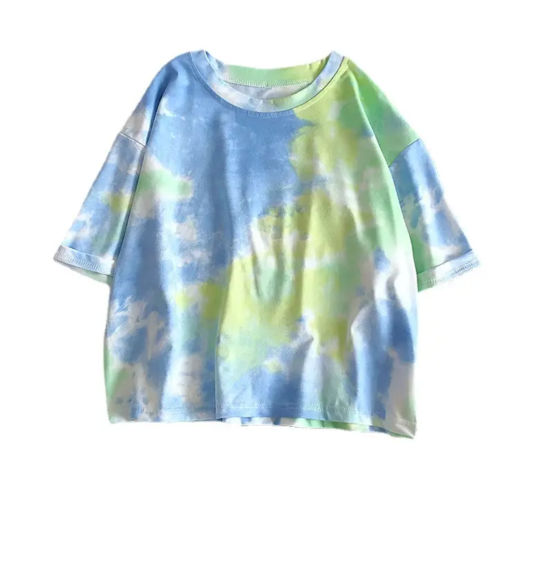 Thailand Hot-selling Tie-dye Short Sleeve T-shirt for Women - Image 7