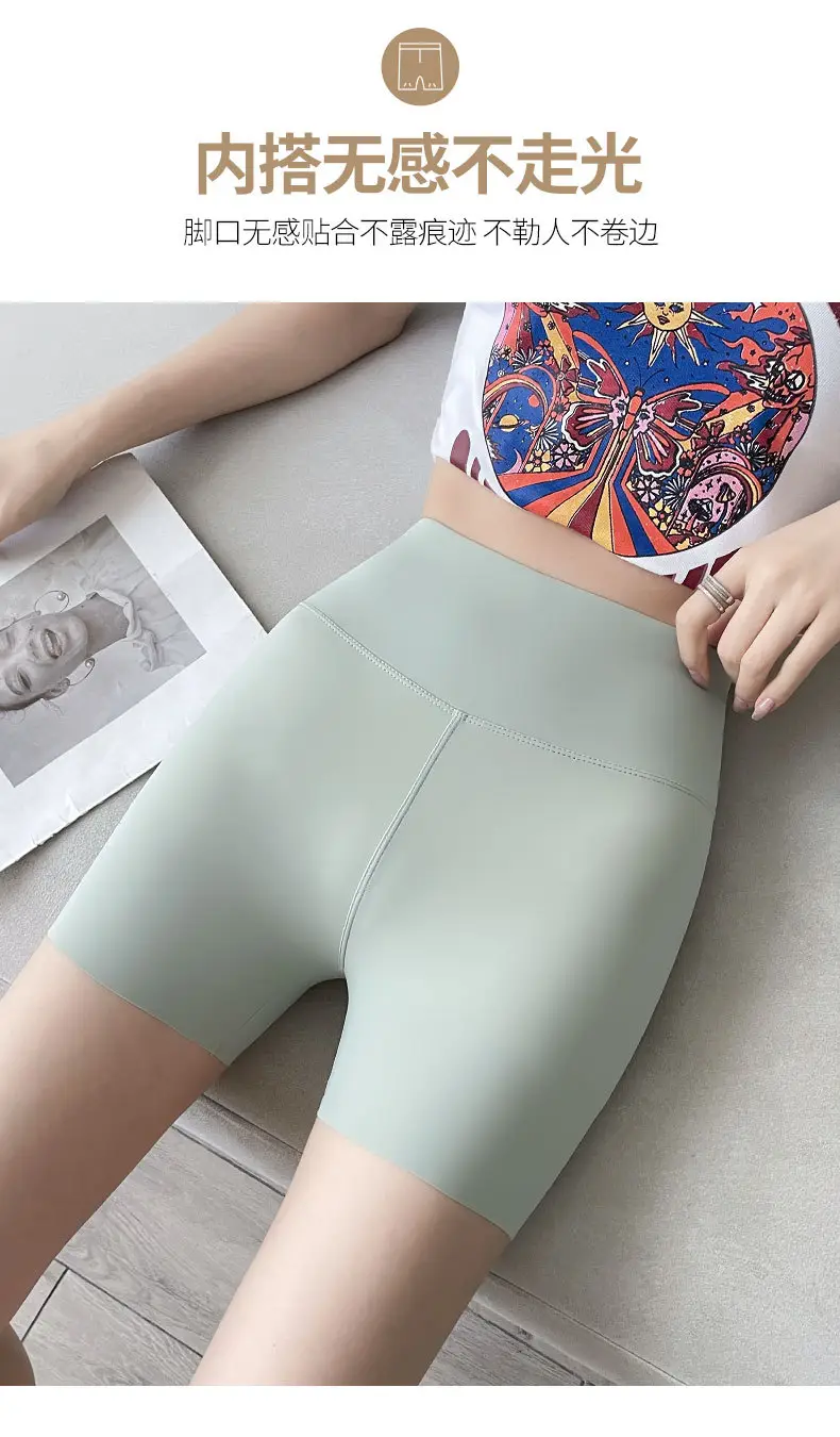 Women's Black Anti-Walking Belly Lifting Shorts — feature 14