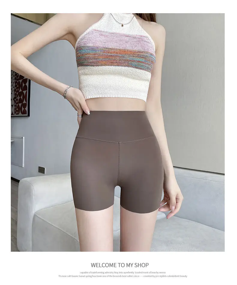 Women's Black Anti-Walking Belly Lifting Shorts — feature 23