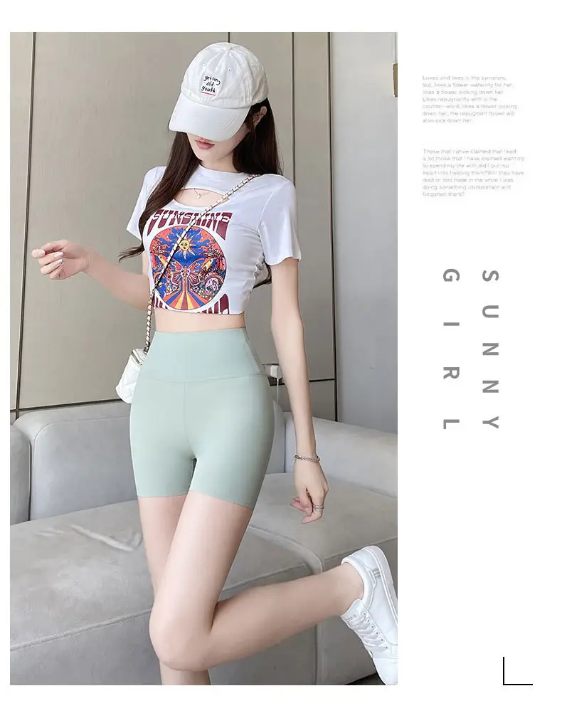 Women's Black Anti-Walking Belly Lifting Shorts — feature 25