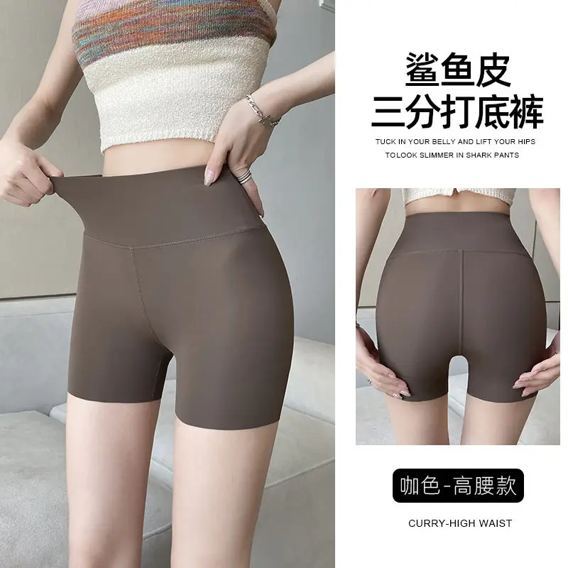 Women's Black Anti-Walking Belly Lifting Shorts - Image 4