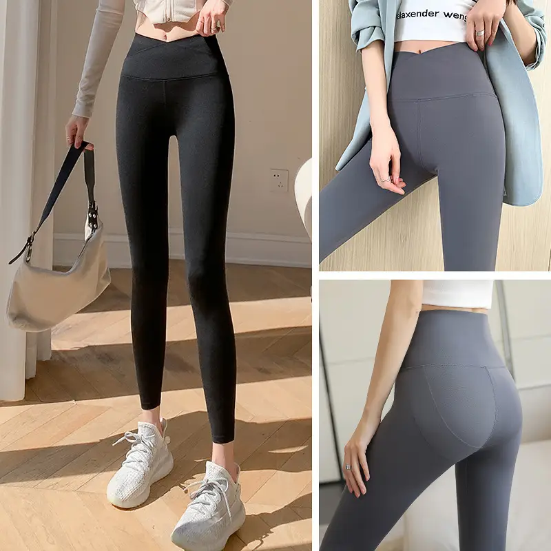 Butt-Lifting Slimming Leggings Women Black Grey