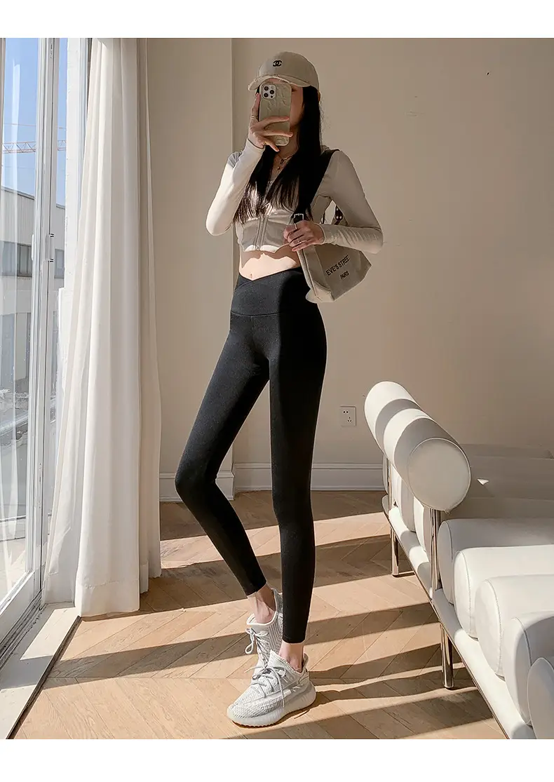 Butt-Lifting Slimming Leggings Women Black Grey — feature 18