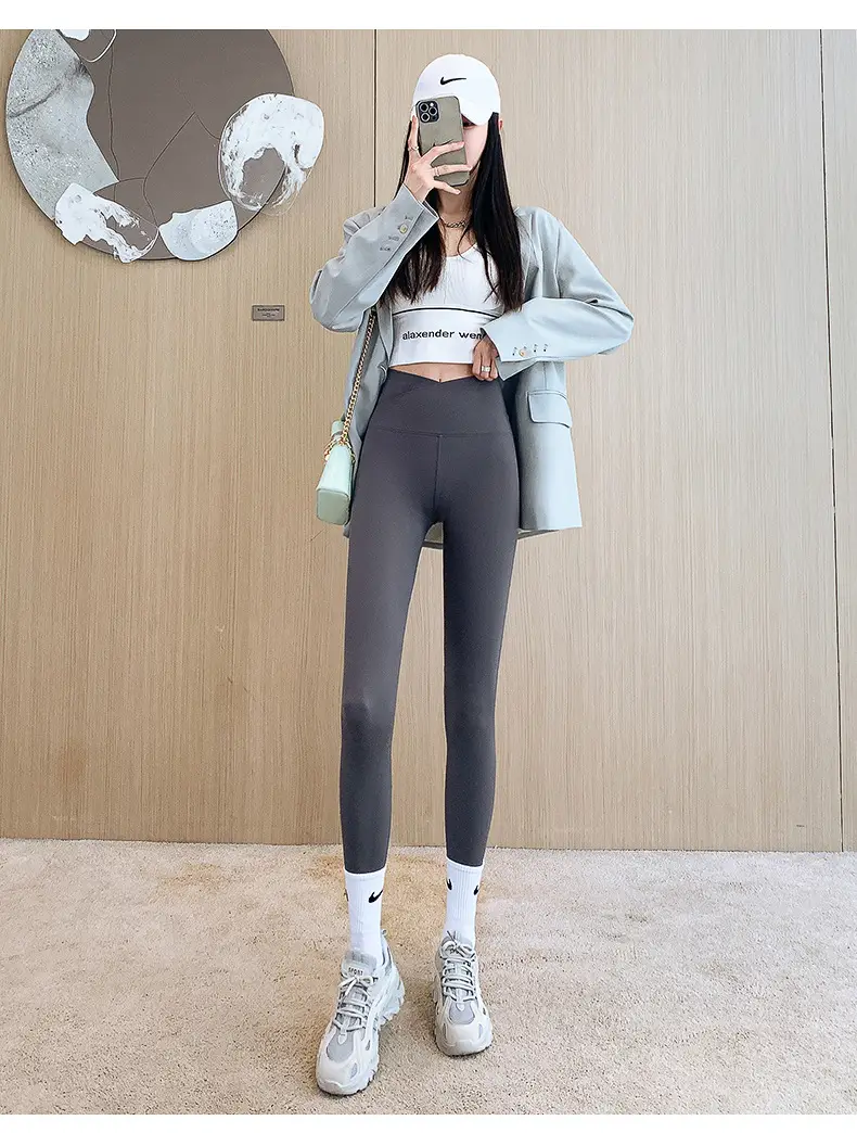 Butt-Lifting Slimming Leggings Women Black Grey — feature 22