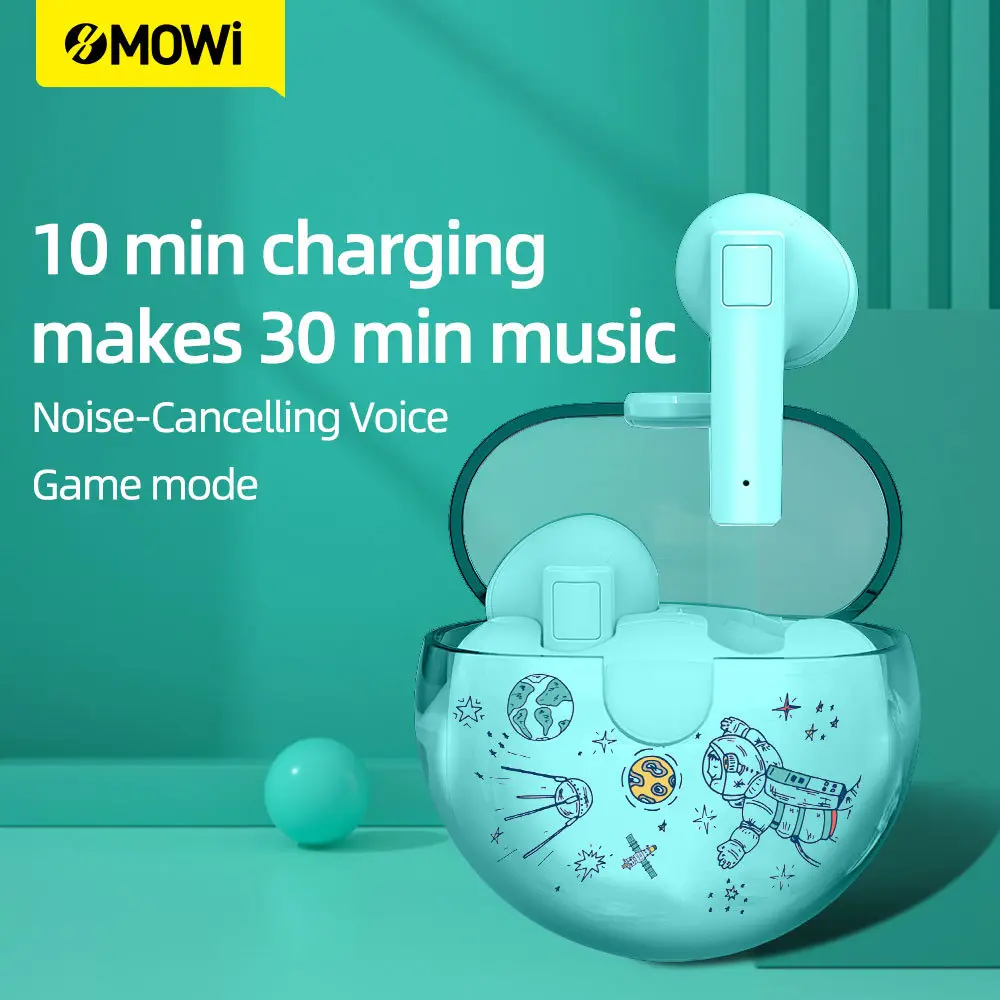 Mowi Wireless Bluetooth Game Headset with 10min Charge & 30min Music - Image 3