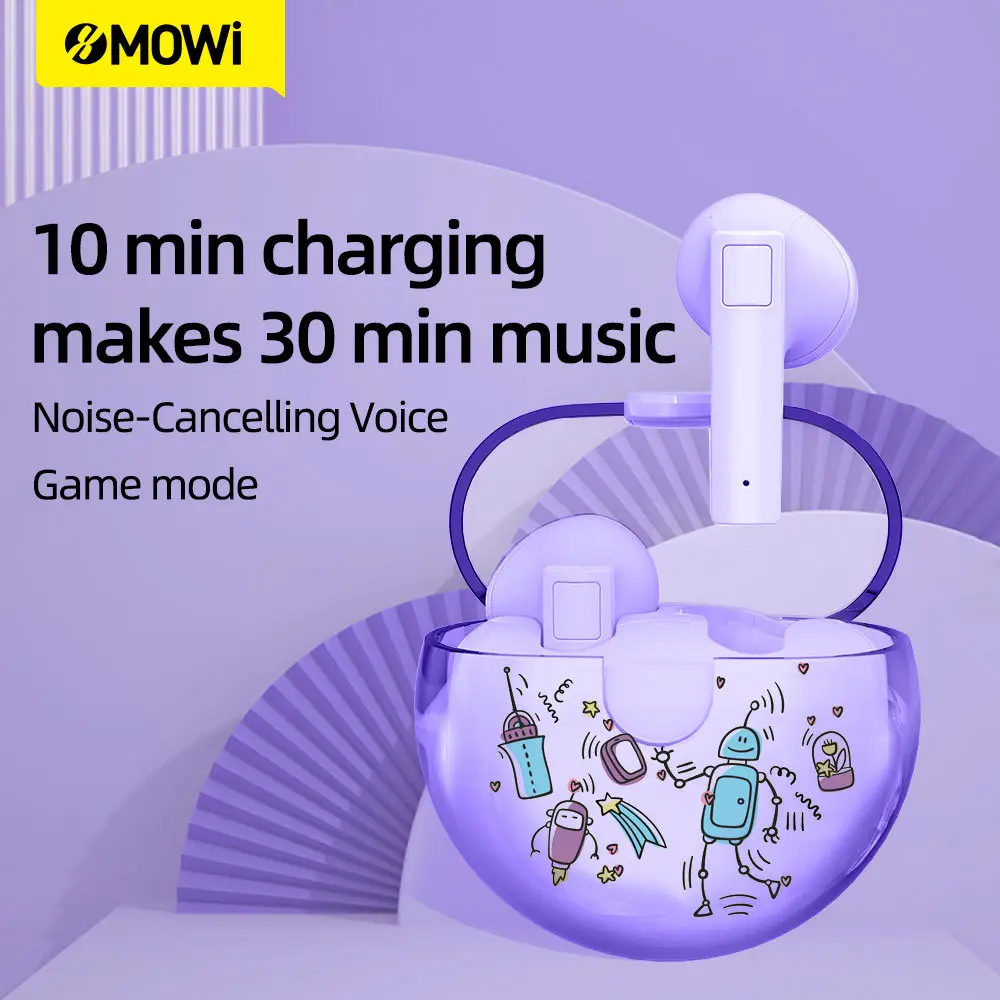 Mowi Wireless Bluetooth Game Headset with 10min Charge & 30min Music - Image 4