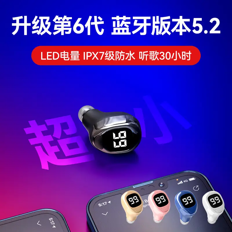 Bluetooth Headset Mini Invisible In-Ear Business Style - Image 8