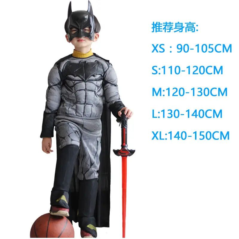 Kids Male Captain America Batman Spiderman Ant-Man Superman White Soldier Black Panther Dinosaur Costume Halloween Costume
